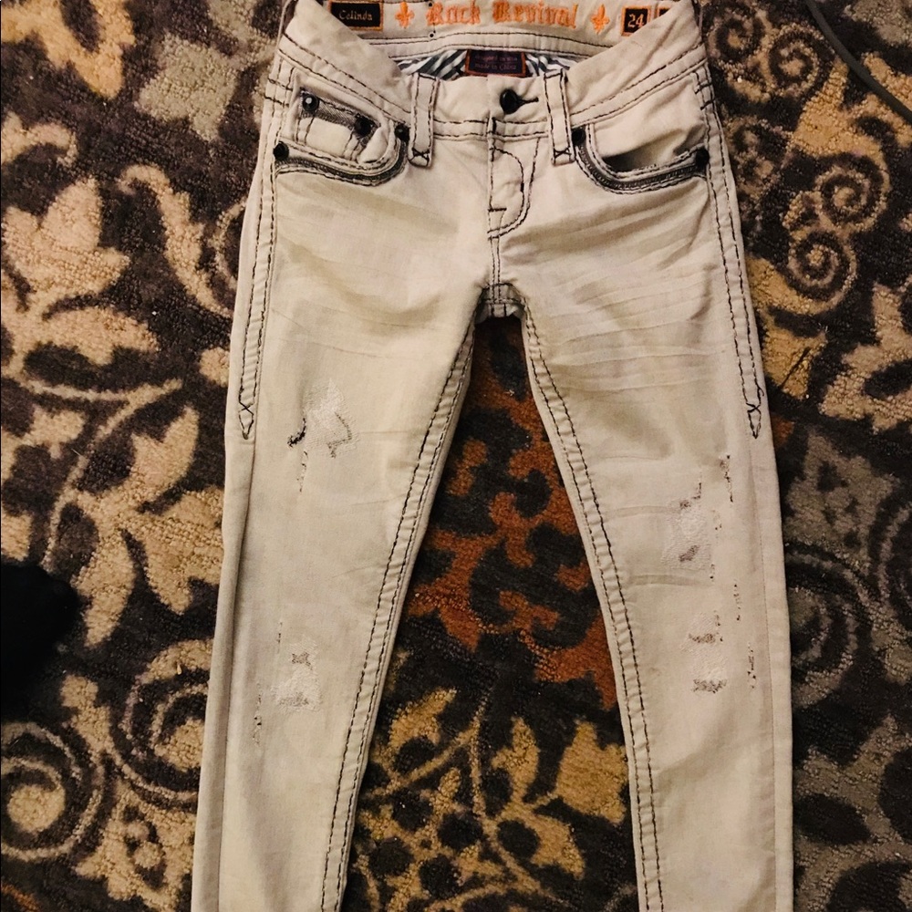 New rock revival jeans size 24